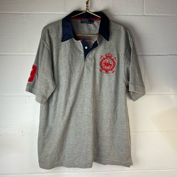 Polo Ralph Lauren Other - Polo by Ralph Lauren Large Logo Gray Polo, Large